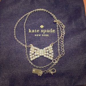 Kate Spade Sparkling Bow Mini Pendant Necklace